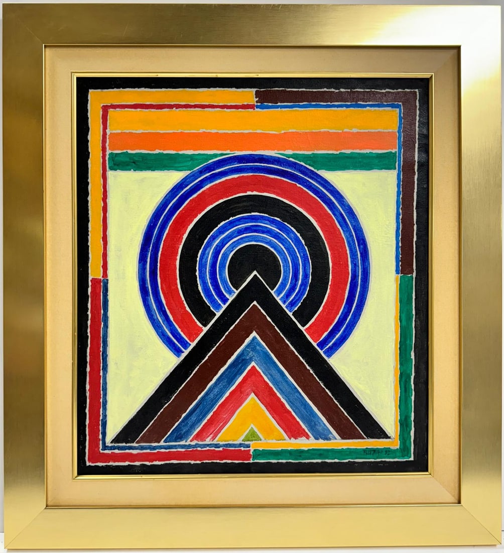 Amazing Syed Haider Raza 1922 - 2016 Oil Canvas Bombay Progressive AbstractIn The Style of (1 of 7)