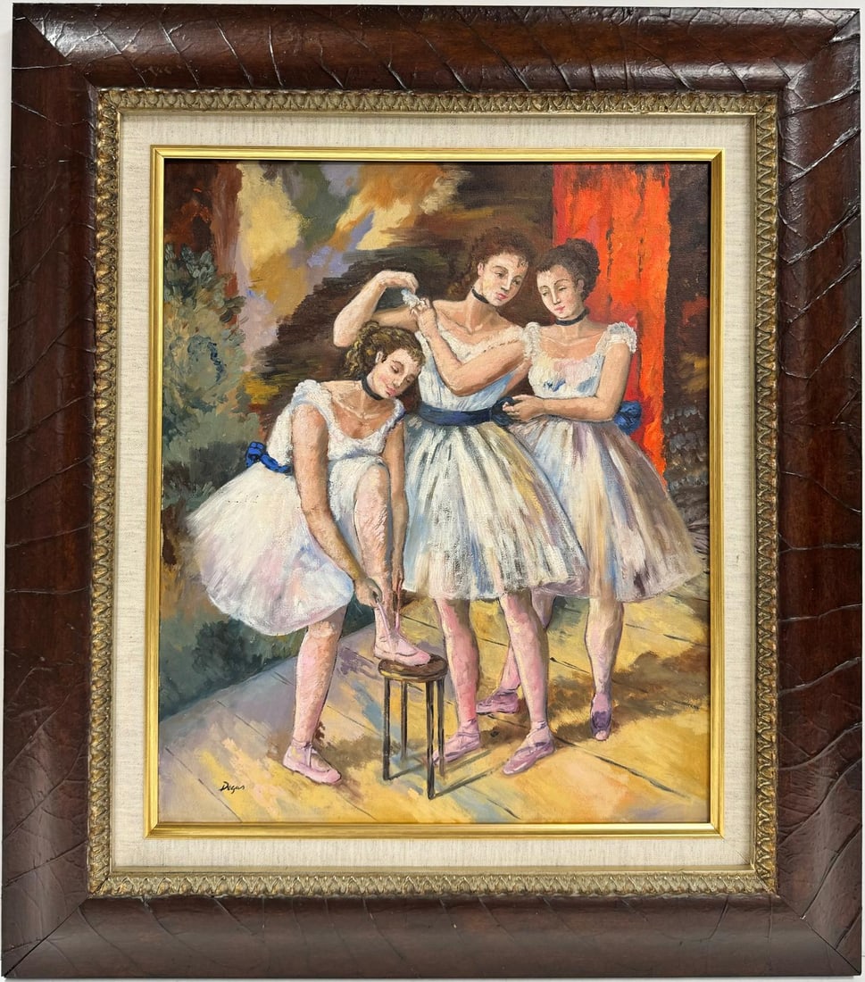 Edgar Degas French 1834-1917 Oil on Canvas in the style of. Monet Klimt Degas Schiele Era (1 of 6)