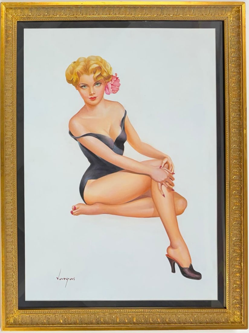Alberto Vargas (1896 - 1982) Watercolor on paper Blonde GirlIn The Style of (1 of 7)