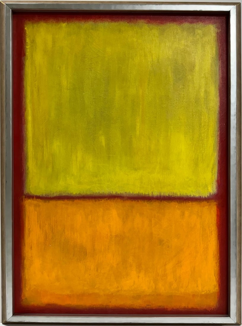 Mark Rothko Russian / American 1903 - 1970 in the style of Oil on canvas painting Appraisal Pollock (1 of 6)