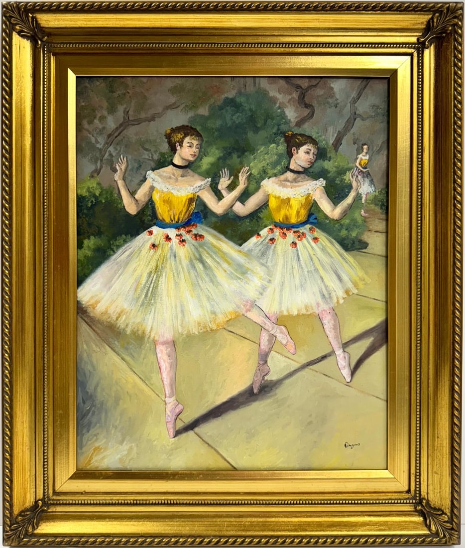 Edgar Degas French 1834-1917 Oil on Canvas in the style of. Monet Klimt Degas Schiele Era (1 of 6)