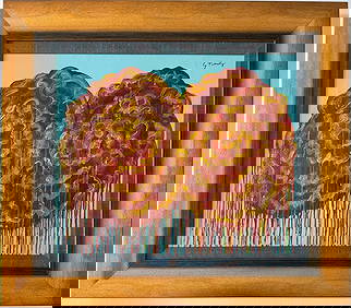 Cy Twombly American 1928 - 2011 Acrylic on Canvas Painting in the style of. Pollock Rothko (1 of 6)