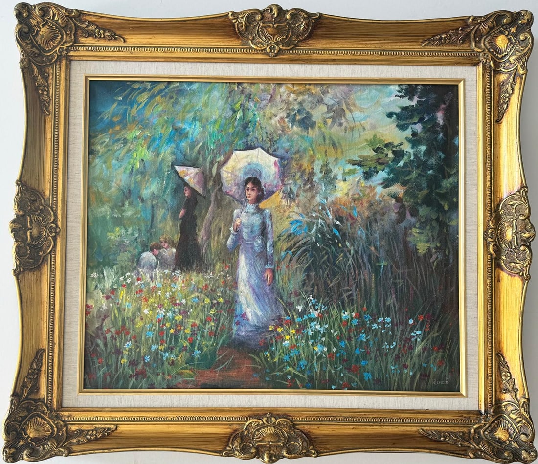 Pierre Auguste Renoir French 1841-1919 Oil on Canvas in the style of. Monet Klimt Degas Schiele Era (1 of 6)