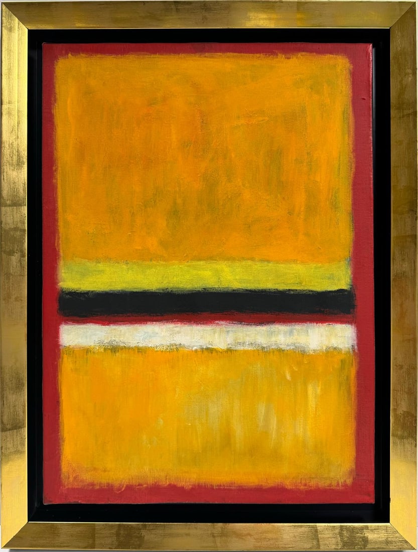 Mark Rothko Russian / American 1903 - 1970 in the style of Oil on canvas painting Appraisal Pollock (1 of 7)