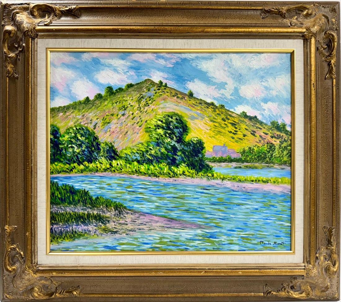 Claude Monet French 1840 - 1926 Oil on canvas Painting  in the style of Renoir Manet Pissarro Era. (1 of 7)