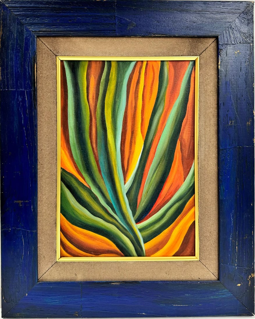 Georgia O'Keeffe American 1887 - 1986 Untitled Oil On Canvas Painting in the style of Art Flower (1 of 7)