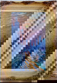 Claude Monet French 1840 - 1926 Oil on canvas Painting in the style of.Renoir Manet Pissarro Era. (1 of 6)