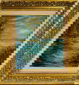 Claude Monet French 1840 - 1926 Oil on canvas Painting in the style of Renoir Manet Pissarro Era. (1 of 7)