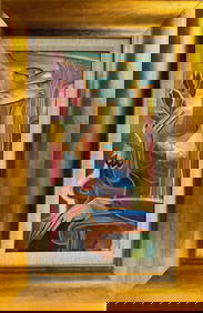 Pablo Picasso Spanish 1881-1973 Beautiful Oil On Canvas Painting in the style of. Dali Magritte, Era (1 of 7)