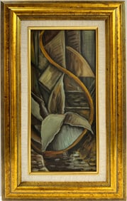 Georges Braque French 1882-1963 Oil on Canvas Painting in the style of. Picasso Juan Gris