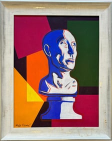 Andy Warhol American 1928-1987 Acrylic on Canvas Painting in the style of.Basquiat Pop Art Era