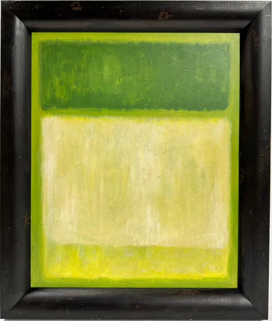 Mark Rothko Russian / American 1903 - 1970 In The Style of Oil on canvas painting Appraisal Pollock (1 of 8)