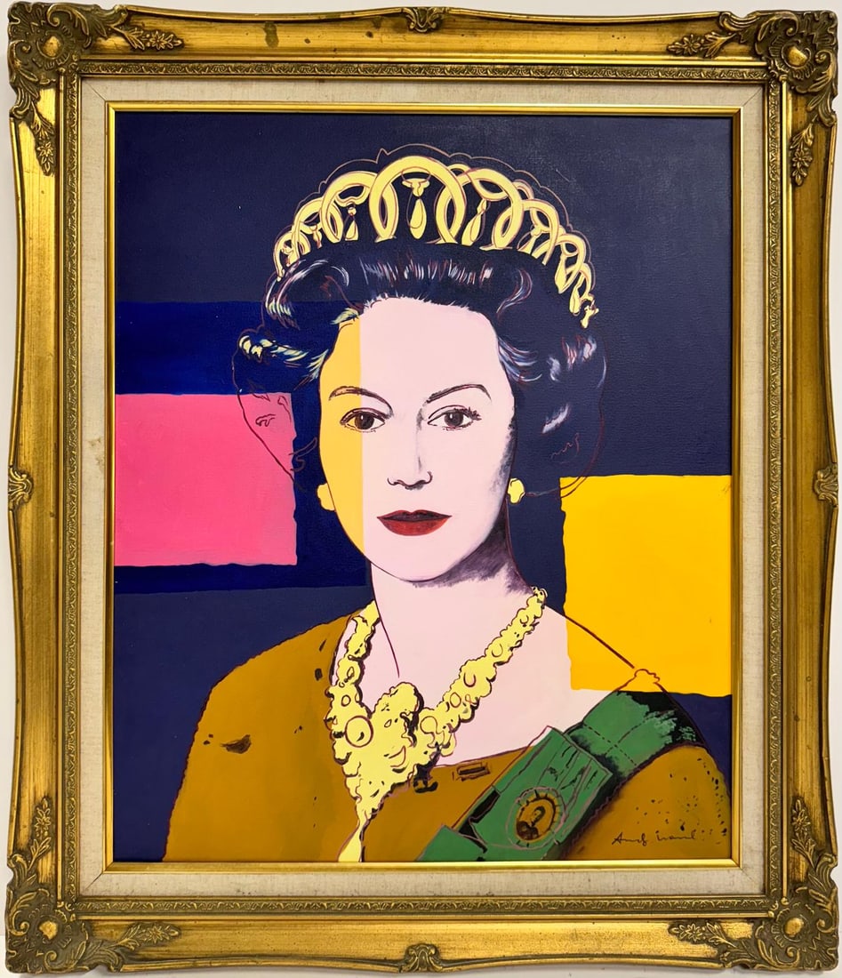 Andy Warhol American 1928-1987 Acrylic on Canvas Painting in the style of.Basquiat Pop Art Era (1 of 6)