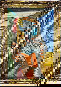 Pablo Picasso Spanish 1881-1973 Oil on Canvas Painting in the style of. Dali Magritte, Era (1 of 8)