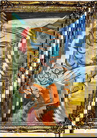 Pablo Picasso Spanish 1881-1973 Oil on Canvas Painting in the style of. Dali Magritte, Era First Image