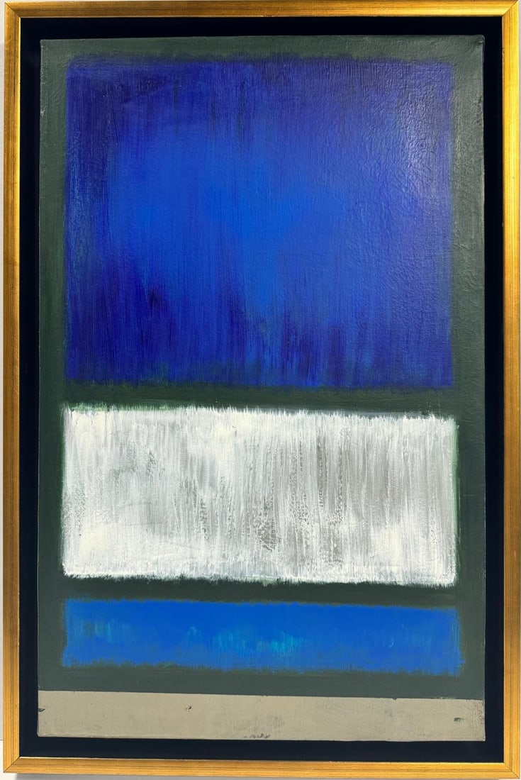 Mark Rothko Russian / American 1903 - 1970 In The Style of Oil on canvas painting Pollock (1 of 7)