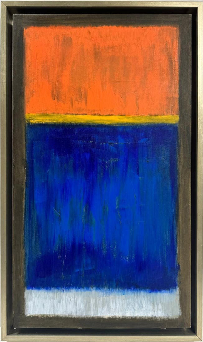 Mark Rothko Russian / American 1903 - 1970 In The Style of Oil on canvas painting Pollock (1 of 8)