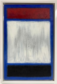 Mark Rothko Russian 1903 - 1970 Oil on canvas painting in the style ofvAppraisal Pollock