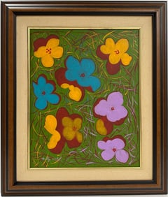 Andy Warhol American 1928-1987 Acrylic on Canvas Painting in the style of.Basquiat Pop Art Era