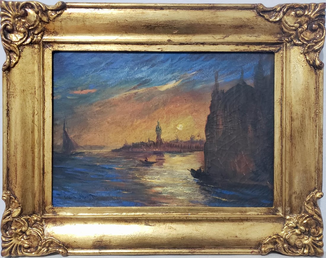 Claude Monet French 1840 - 1926 Oil on canvas Painting in the style of Renoir Manet Pissarro Era. (1 of 7)