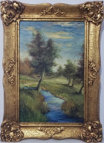 Claude Monet French 1840 - 1926 Oil on canvas Painting in the style of. Renoir Manet Pissarro Era.