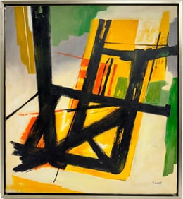 Franz Kline American Oil On canvas Painting In the style of Pollock. Rothko.de Kooning. Abstract Era