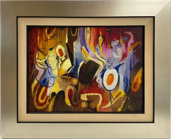 Arshile Gorky American Oil on canvas Painting In The Style of. Rothko Kline de Kooning O'Keeffe.