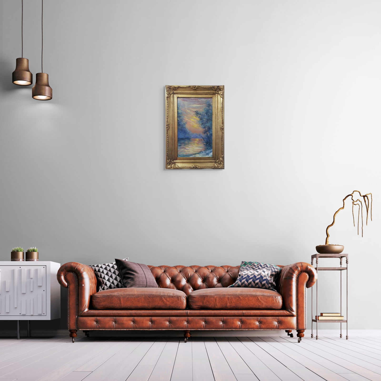 Claude Monet French 1840 - 1926 Oil on canvas Painting in the style of Renoir Era. (1 of 6)