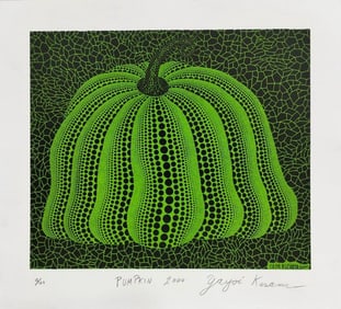 Yayoi Kusama (B.1929), In the Style of Andy Warhol Haring Pop Art Era.