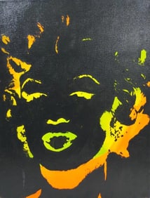Andy Warhol American 1928-1987 Silkscreen ink on Canvas Painting in the style Pop Art Era