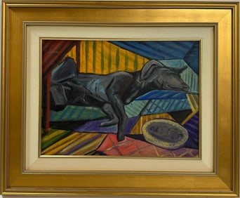 Pablo Picasso Spanish 1881-1973 Beautiful Oil On Canvas Painting in the style of Dali Magritte, Era