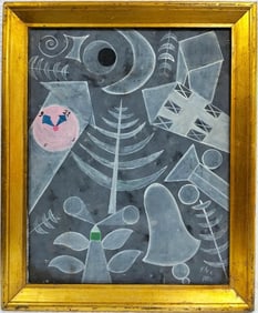 Paul Klee Swiss-German 1879-1940 Oil on Canvas painting In the style of Chagall,Picasso,Matisse Era