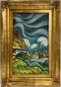 Vincent Van Gogh Dutch 1853-1890 Oil on Canvas painting in the style of. Gaugin, Degas Era