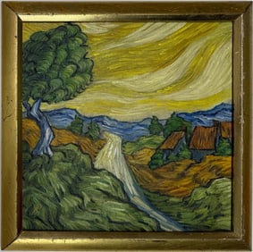 Vincent Van Gogh Dutch 1853-1890 Oil on Canvas painting in the style of. Gaugin, Degas Era