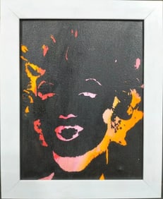 Andy Warhol American 1928-1987 Silkscreen ink on Canvas Painting in the style Pop Art Era
