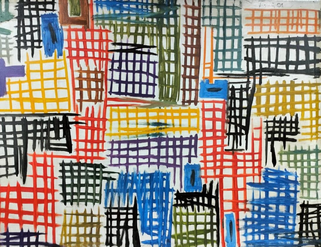 Gunther Forg German 1952-2013 Oil on Canvas Painting. In the style of. Pollock, Rothko Abstract Era (1 of 8)