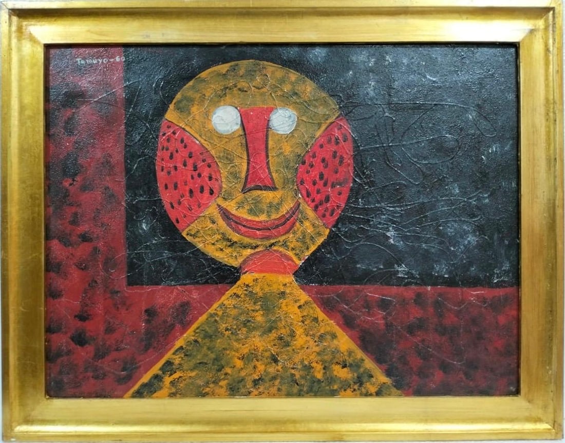 Rufino Tamayo Mexican 1899-1991 Untitled Oil on Canvas in the style of Kahlo Rivera Picasso Era (1 of 8)