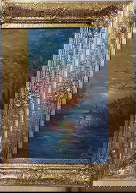 Claude Monet French 1840 - 1926 Oil on canvas Painting in the style of .Renoir Manet Pissarro Era. (1 of 5)