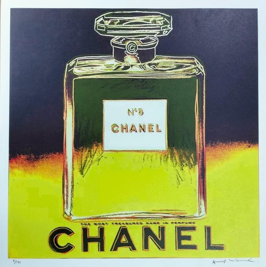 Andy Warhol American 1928-1987 Chanel Screenprint  in the style of. Basquiat, Haring Pop Art Era (1 of 8)