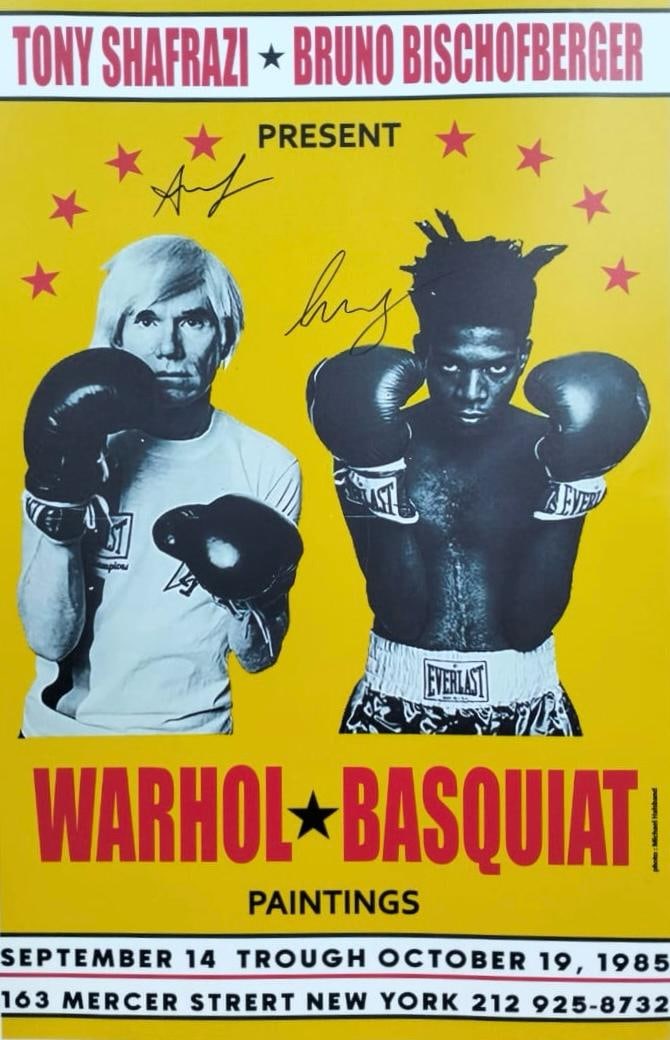 Jean Michel Basquiat Abstract In The Style of. Andy Warhol and Haring Era. Poster (1 of 6)