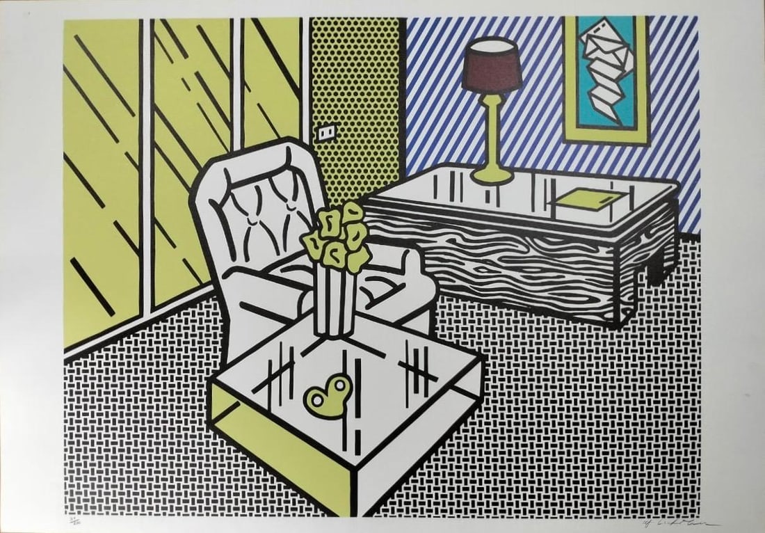Roy Lichtenstein American 1923-1997 Screenprint In the Style of. Warhol, Haring Pop Art Era (1 of 7)