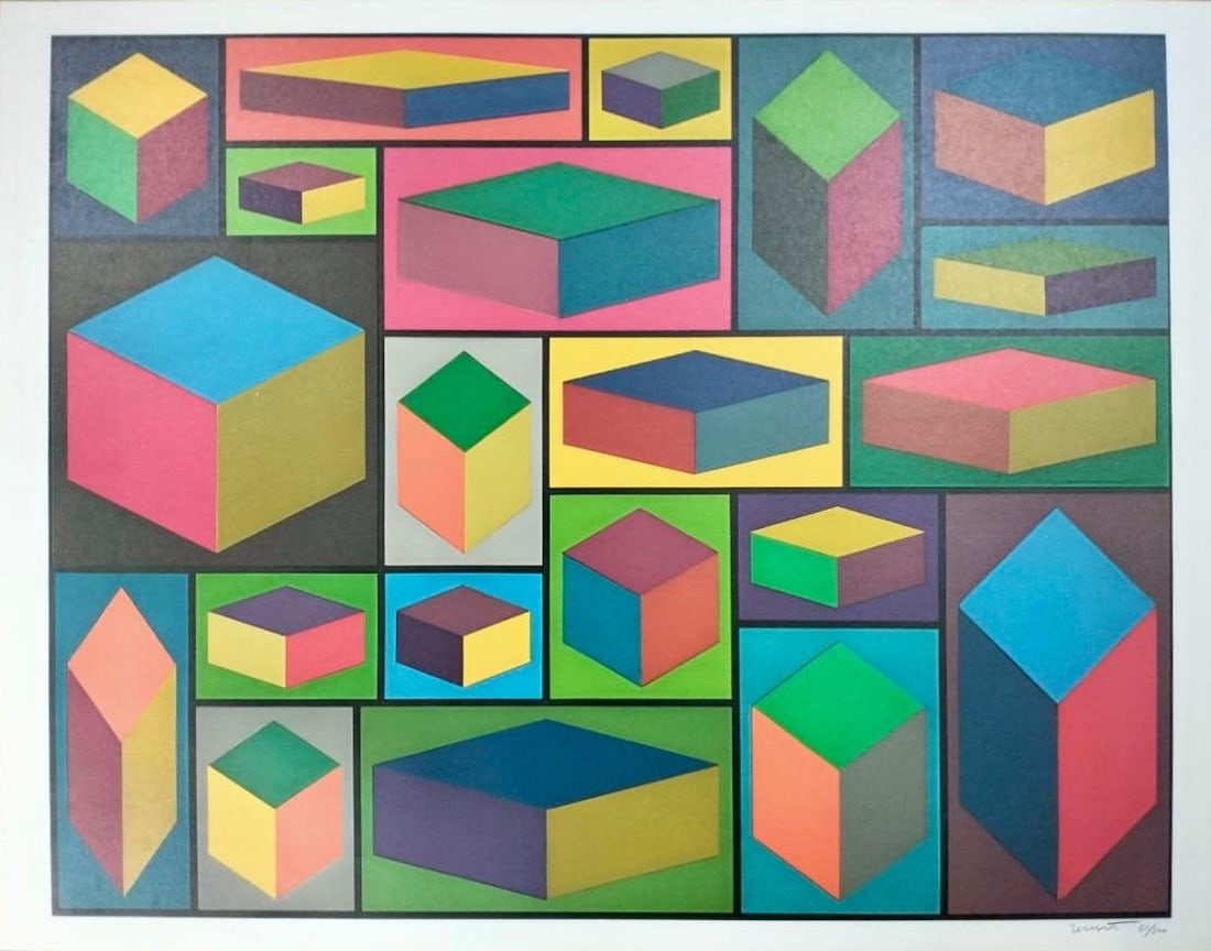 Sol LeWitt American 1928-2007 Screenprint In the Style of. Wesselmann and Lichtenstein Pop Era (1 of 6)