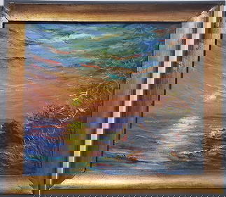 Claude Monet French 1840 - 1926 Oil on canvas Painting in the style of Renoir Manet Pissarro Era. (1 of 7)