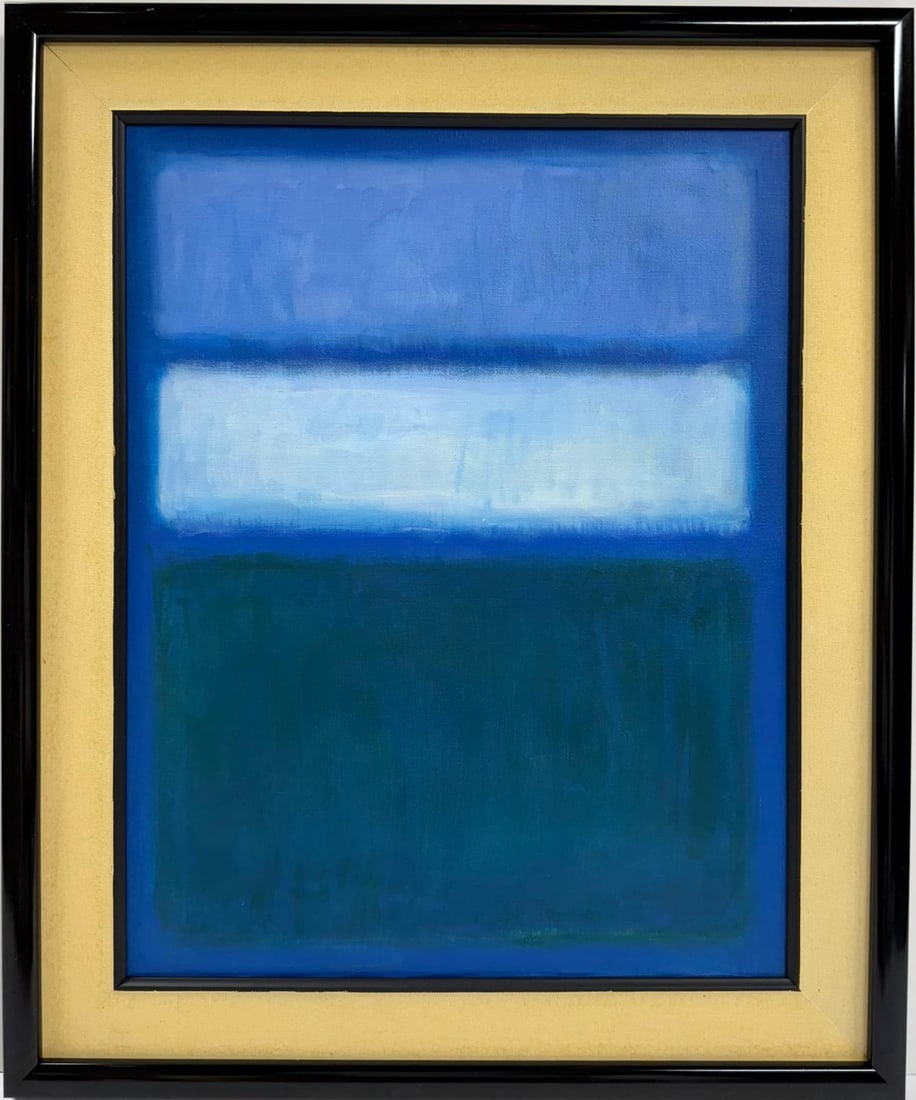 Mark Rothko Russian / American 1903 - 1970 In The Style of Oil on canvas painting Pollock (1 of 7)