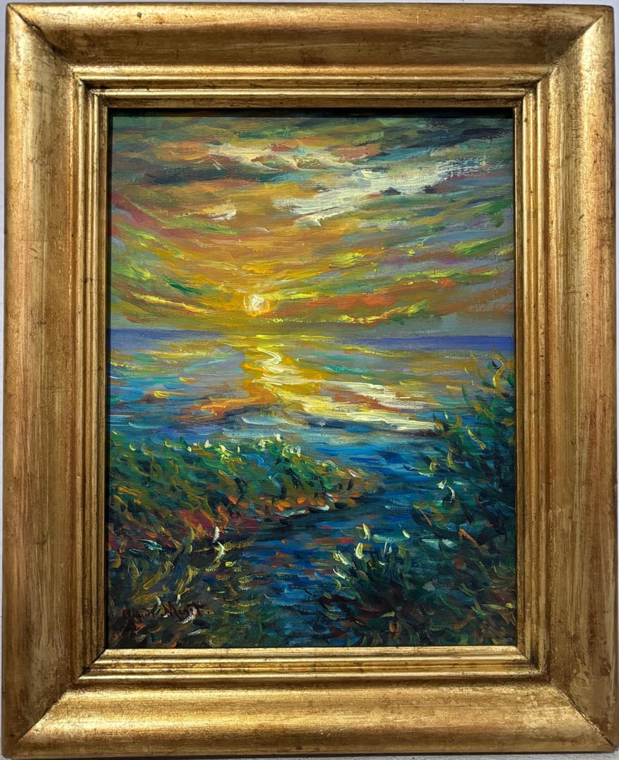 Claude Monet French 1840 - 1926 Oil on canvas Painting Renoir, Manet, Pissarro Era. In the Style of. (1 of 6)