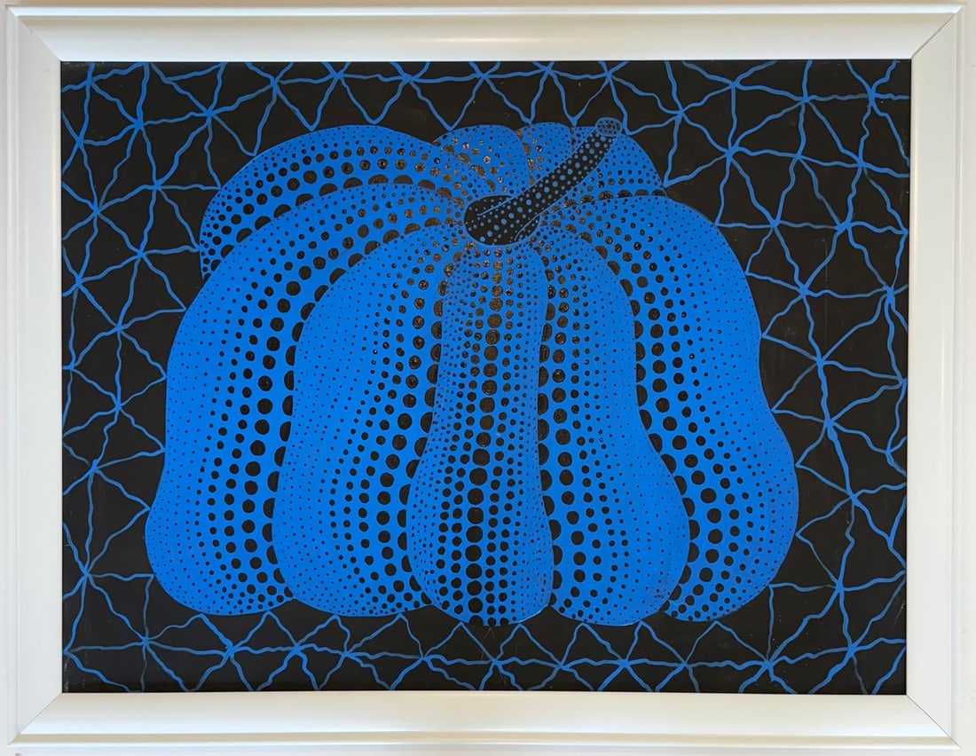 Yayoi Kusama (B.1929), In the Style of Andy Warhol Haring Pop Art Era. Oil on Canvas (1 of 7)