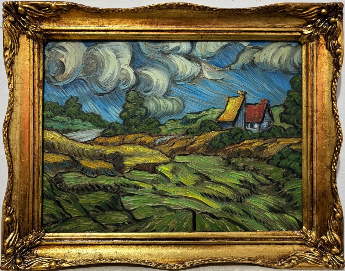 Vincent Van Gogh Dutch 1853-1890 Oil on Canvas painting In the Style of. Impressionist Era. (1 of 6)