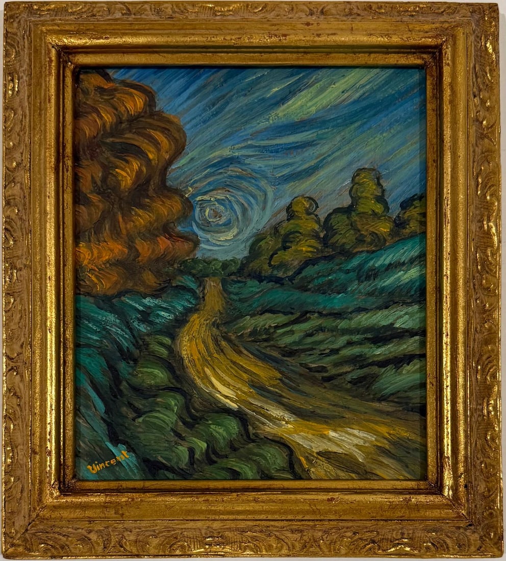 Vincent Van Gogh Dutch 1853-1890 Oil on Canvas painting in the style of. Post Impressionism Period. (1 of 6)
