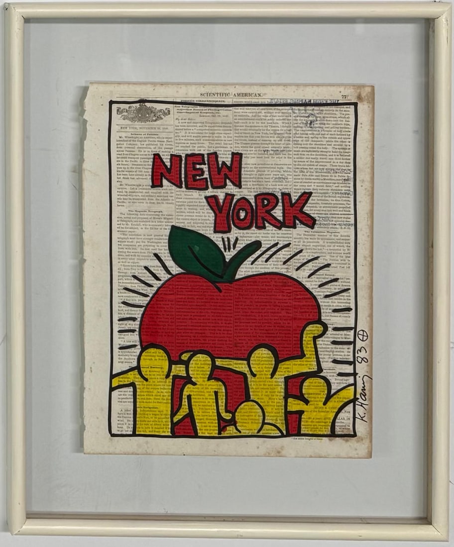Keith Haring American 1958 - 1990 Ink/Paper In The Style of Modern and Pop Art Period. (1 of 7)