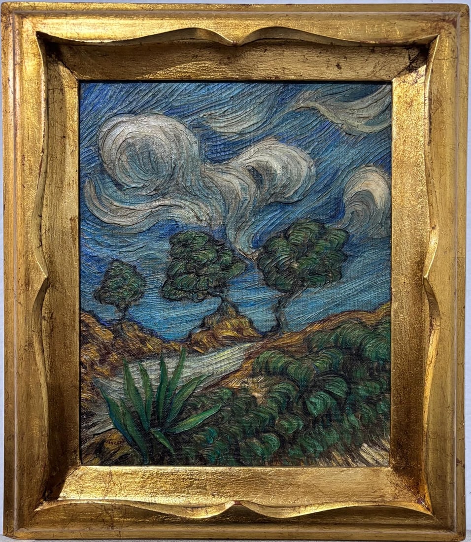 Vincent Van Gogh Dutch 1853-1890 Oil on Canvas painting in the style of. Post Impressionism Period. (1 of 6)